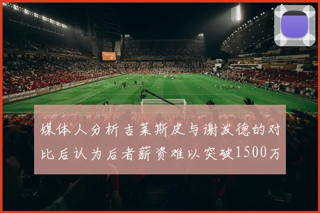 媒体人分析吉莱斯皮与谢泼德的对比后认为后者薪资难以突破1500万
